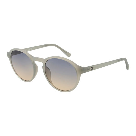 Guess Round Gradient Medium-Tint Plastic Sunglasses - Grey