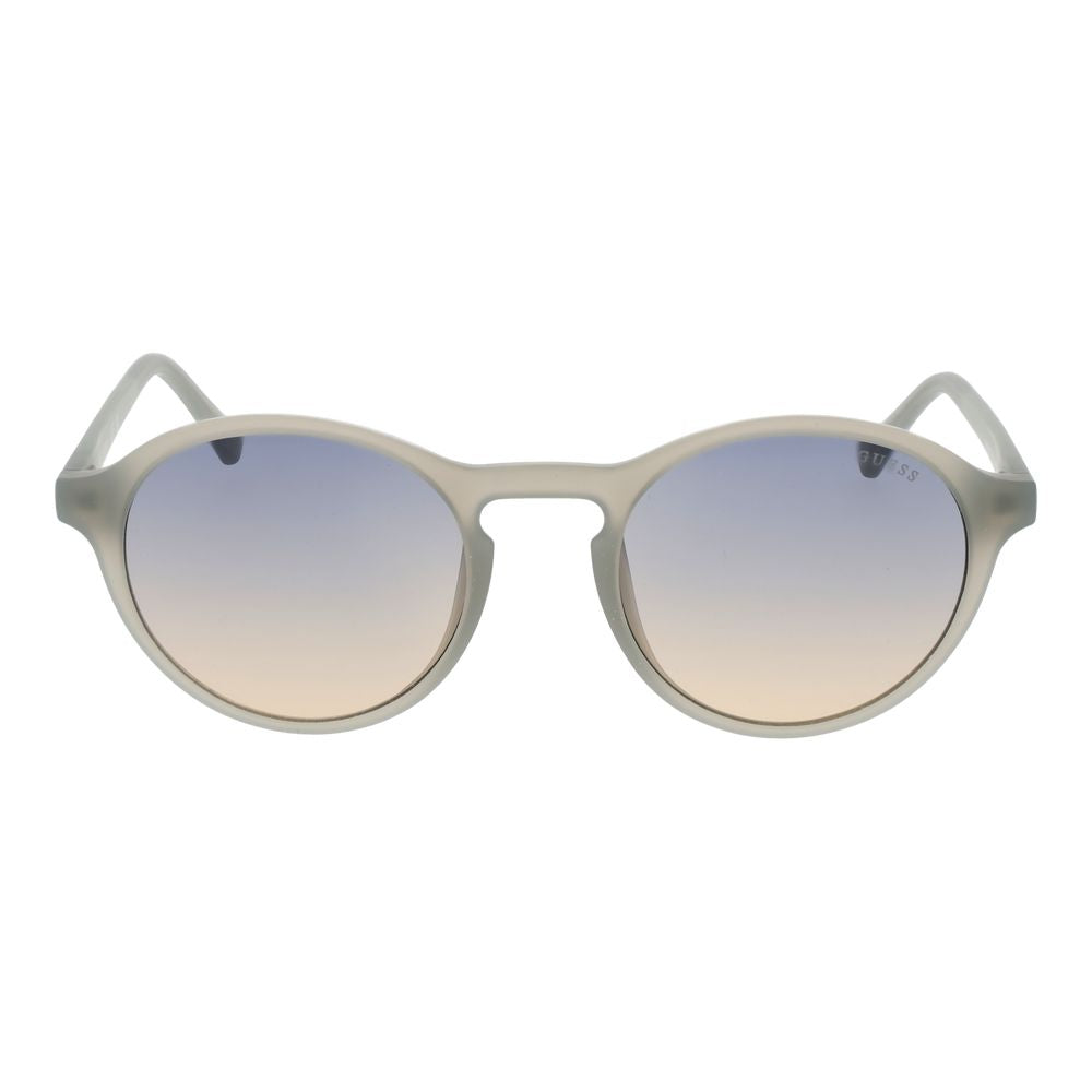 Guess Round Gradient Medium-Tint Plastic Sunglasses - Grey