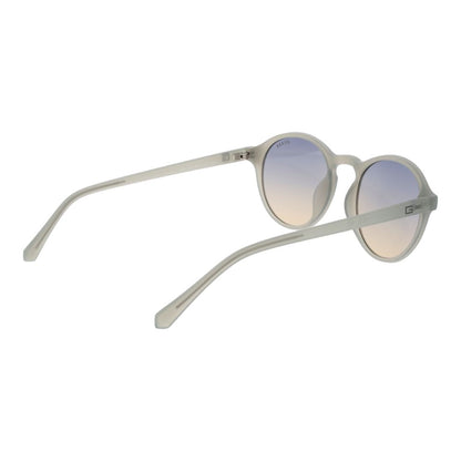Guess Round Gradient Medium-Tint Plastic Sunglasses - Grey