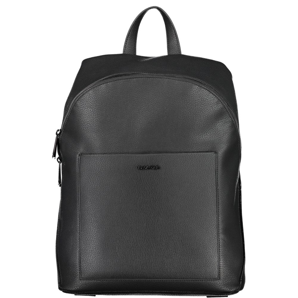 Backpack by Calvin Klein for men in polyester black showcases a stately Polyester Backpack design, featuring a secure zipper with stately external-pockets, internal-pockets & laptop-compartment and versatile backpack-strap, adjustable-strap & handle.