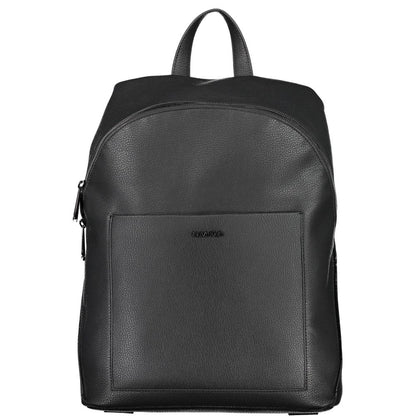 Backpack by Calvin Klein for men in polyester black showcases a stately Polyester Backpack design, featuring a secure zipper with stately external-pockets, internal-pockets & laptop-compartment and versatile backpack-strap, adjustable-strap & handle.