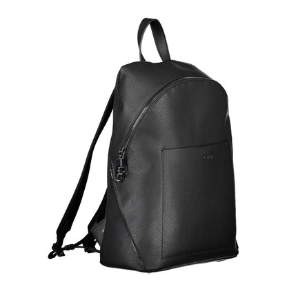Backpack by Calvin Klein for men in polyester black presents a stately Polyester Backpack design, showcasing a secure zipper with ample external-pockets, internal-pockets & laptop-compartment and versatile backpack-strap, adjustable-strap & handle for a stately finish.