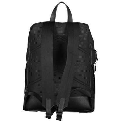 Backpack by Calvin Klein for men in polyester black showcases a stately Polyester Backpack design, featuring a secure zipper with stately external-pockets, internal-pockets & laptop-compartment and versatile backpack-strap, adjustable-strap & handle.
