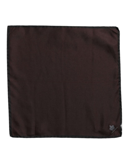 Dolce & Gabbana Silk Foulard Square Scarf - Brown