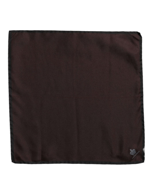 Dolce & Gabbana Silk Foulard Square Scarf - Brown