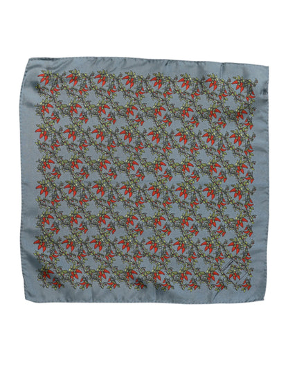 Dolce & Gabbana Silk Foulard Square Scarf - Gray