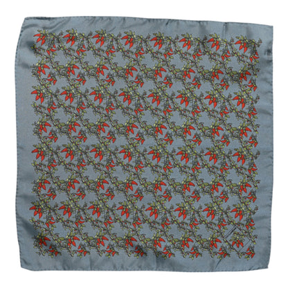 Dolce & Gabbana Silk Foulard Square Scarf - Gray