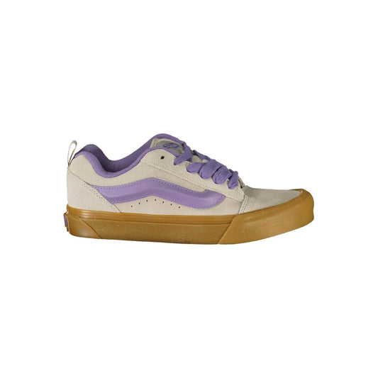 Athletic Sneakers by Vans for women in polyester polyurethane leather gray & signature presents a sleek silhouette, perfectly capturing the athletic style essence of Women's Athletic Polyester Polyurethane Leather Sneakers with its sleek design and premium finish.
