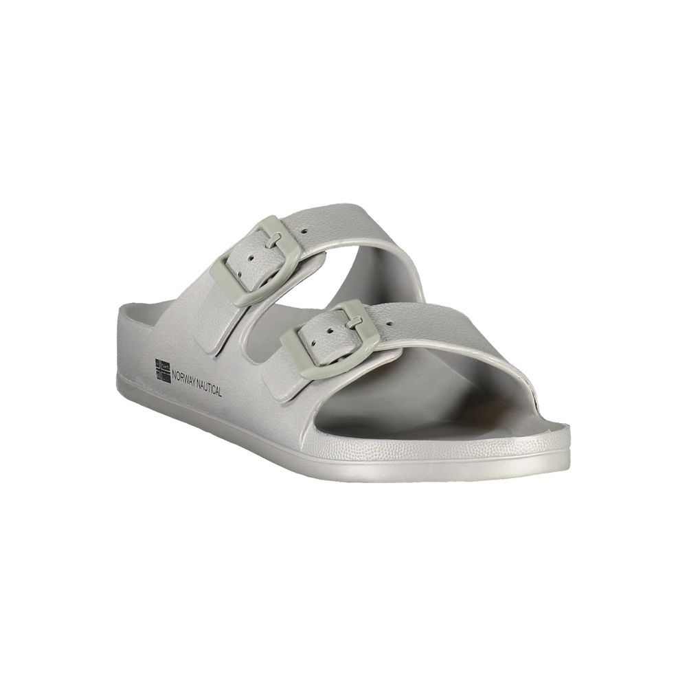 Flat Sandals by Norway 1963 for women in plastic gray, signature & print features an statuesque Women's Plastic Flat Sandals silhouette with a refined flat and elegant .