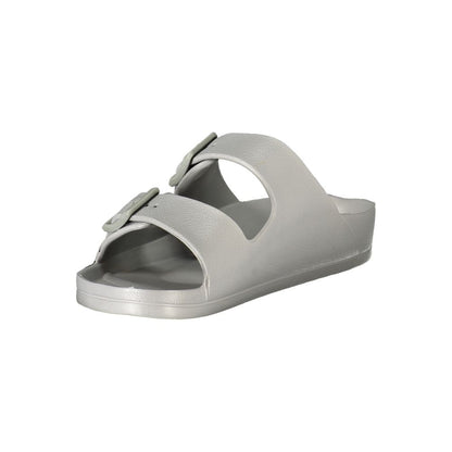 Flat Sandals by Norway 1963 for women in plastic gray, signature & print features an statuesque silhouette from the Women's Plastic Flat Sandals collection, showcasing a statuesque flat and elegant .