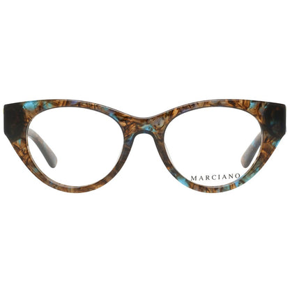 Eyeglasses Frames by Marciano by Guess for women in and brown showcases an refined full-frame frame design featuring a sophisticated brown coloured frame for an refined and refined aesthetic.