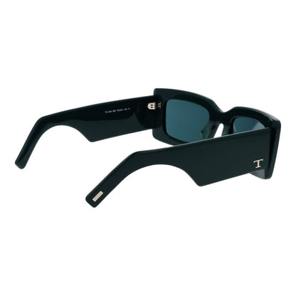 Sunglasses by Tod's for women in acetate and green featuring an opulent rectangle full-rim frame design with a sophisticated green coloured frame finish and high-performance non-polarized category-3-dark-tint lens.