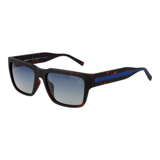 Sunglasses by Timberland for men in plastic brown features an ethereal rectangle full-rim frame design with brown coloured frame frames and polarized gradient category-2-medium-tint lens for a ethereal finish.