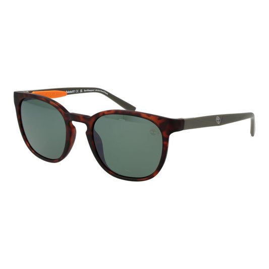 Timberland Round Polarized Dark-Tint Stainless Steel Sunglasses - Brown