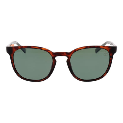 Timberland Round Polarized Dark-Tint Stainless Steel Sunglasses - Brown