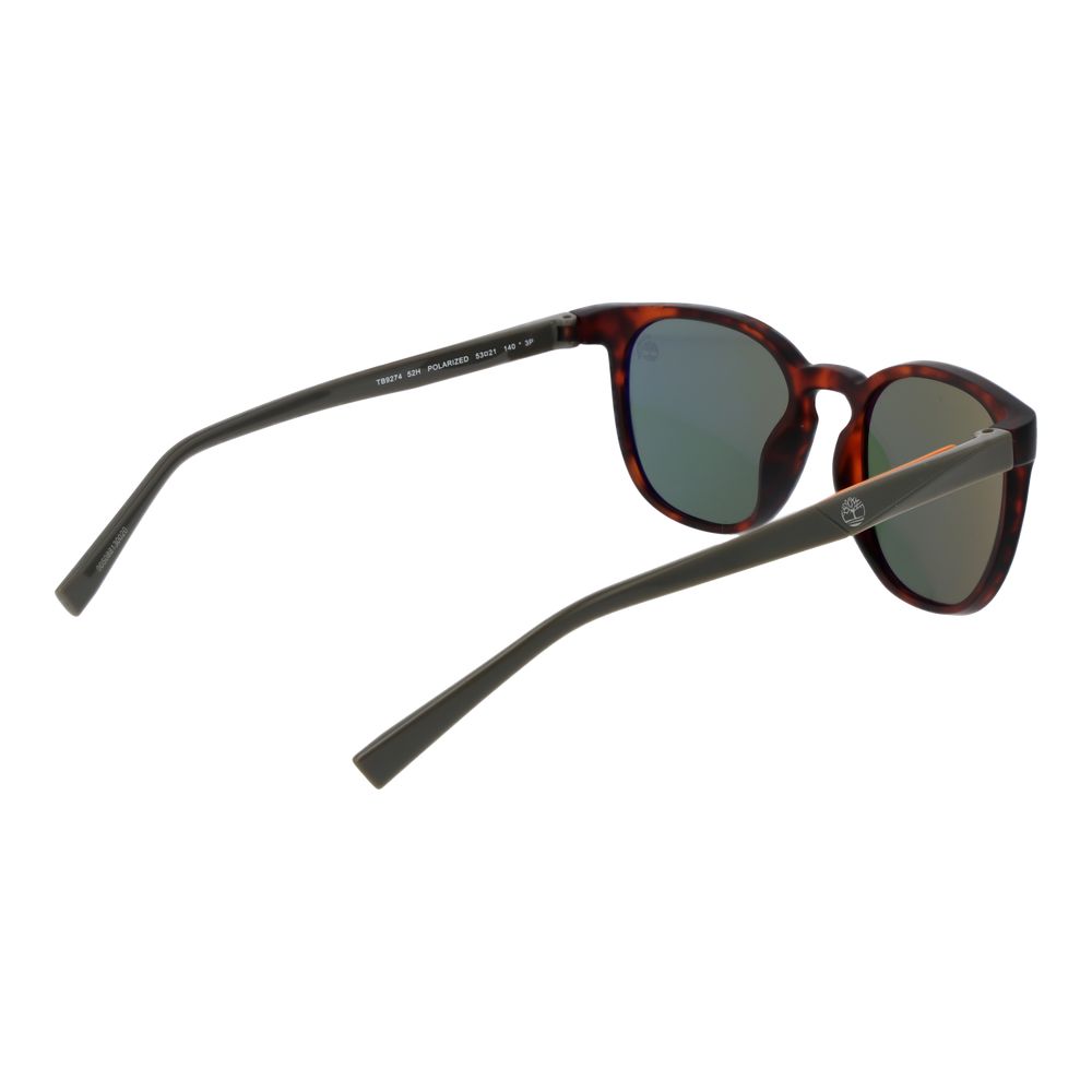 Timberland Round Polarized Dark-Tint Stainless Steel Sunglasses - Brown