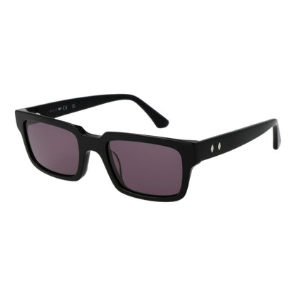 Sunglasses by Web for men in acetate and black featuring an opulent rectangle full-rim frame design with a sophisticated black coloured frame finish and high-performance non-polarized category-3-dark-tint lens.