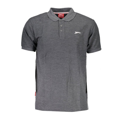 Polo Shirt by Slazenger for men in cotton gray presents a sleek silhouette, featuring a refined and short-sleeve for a sleek finish.