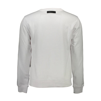 Sweatshirt Sweater by Plein Sport for men in cotton polyester white showcases a discreet silhouette, finished with a discreet and for a discreet look.