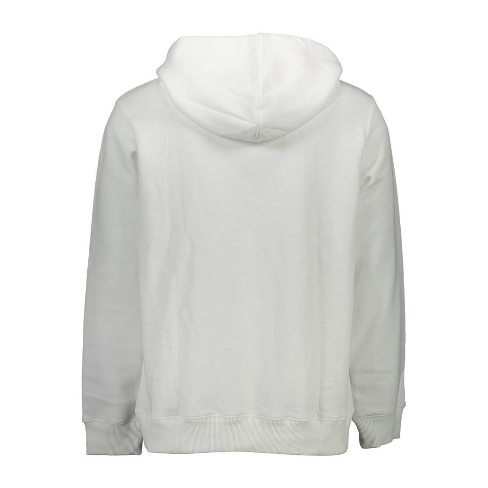 Hooded Sweatshirt Sweater by Calvin Klein for men in organic cotton & polyester white features an polished silhouette, showcasing refined and a sophisticated for a truly polished finish.