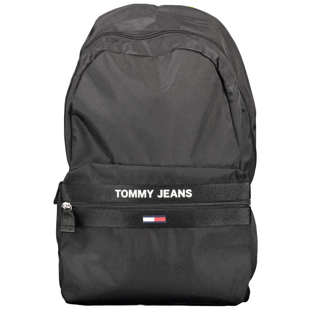 Backpack by Tommy Hilfiger for men in polyester black & print features a stately Polyester Backpack design, showcasing a secure , ample external-pockets & internal-pockets, and versatile handle, backpack-strap & adjustable-strap for a stately finish.