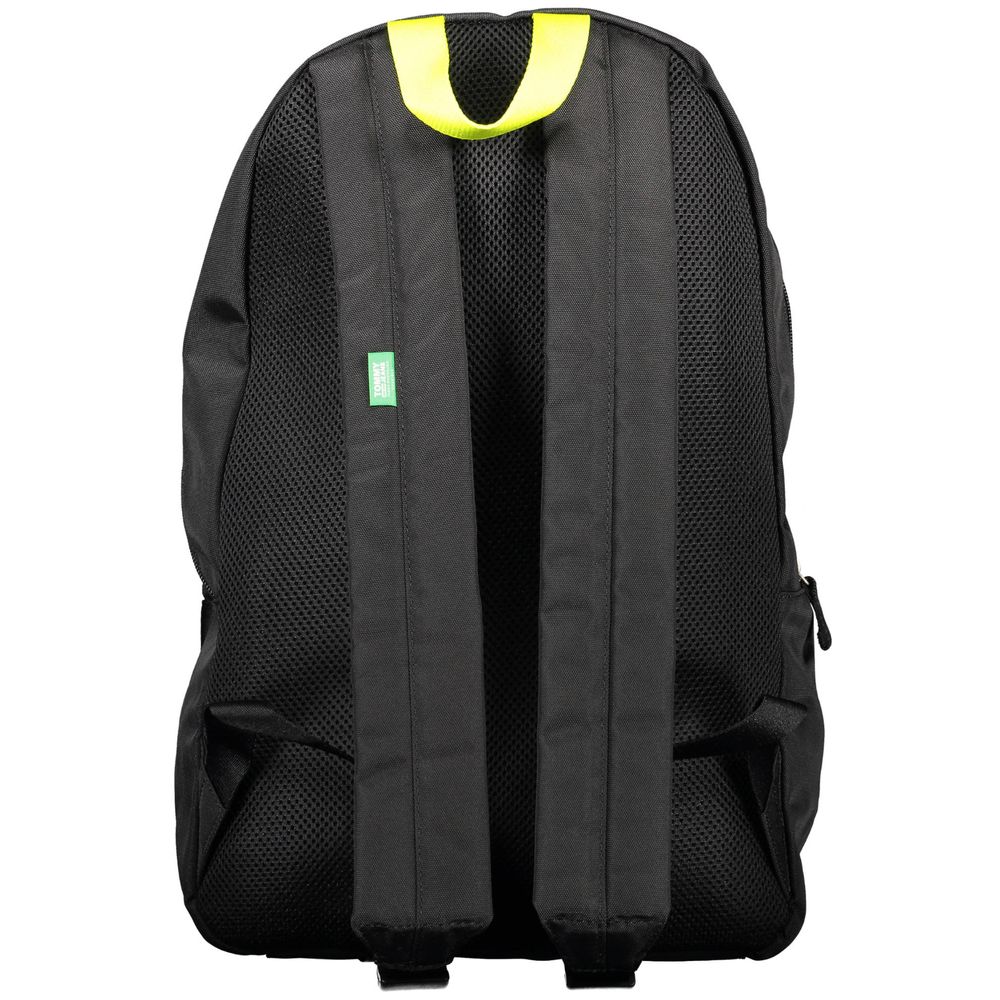Backpack by Tommy Hilfiger for men in polyester black & print showcases a stately Polyester Backpack design, featuring a secure with stately external-pockets & internal-pockets and versatile handle, backpack-strap & adjustable-strap.