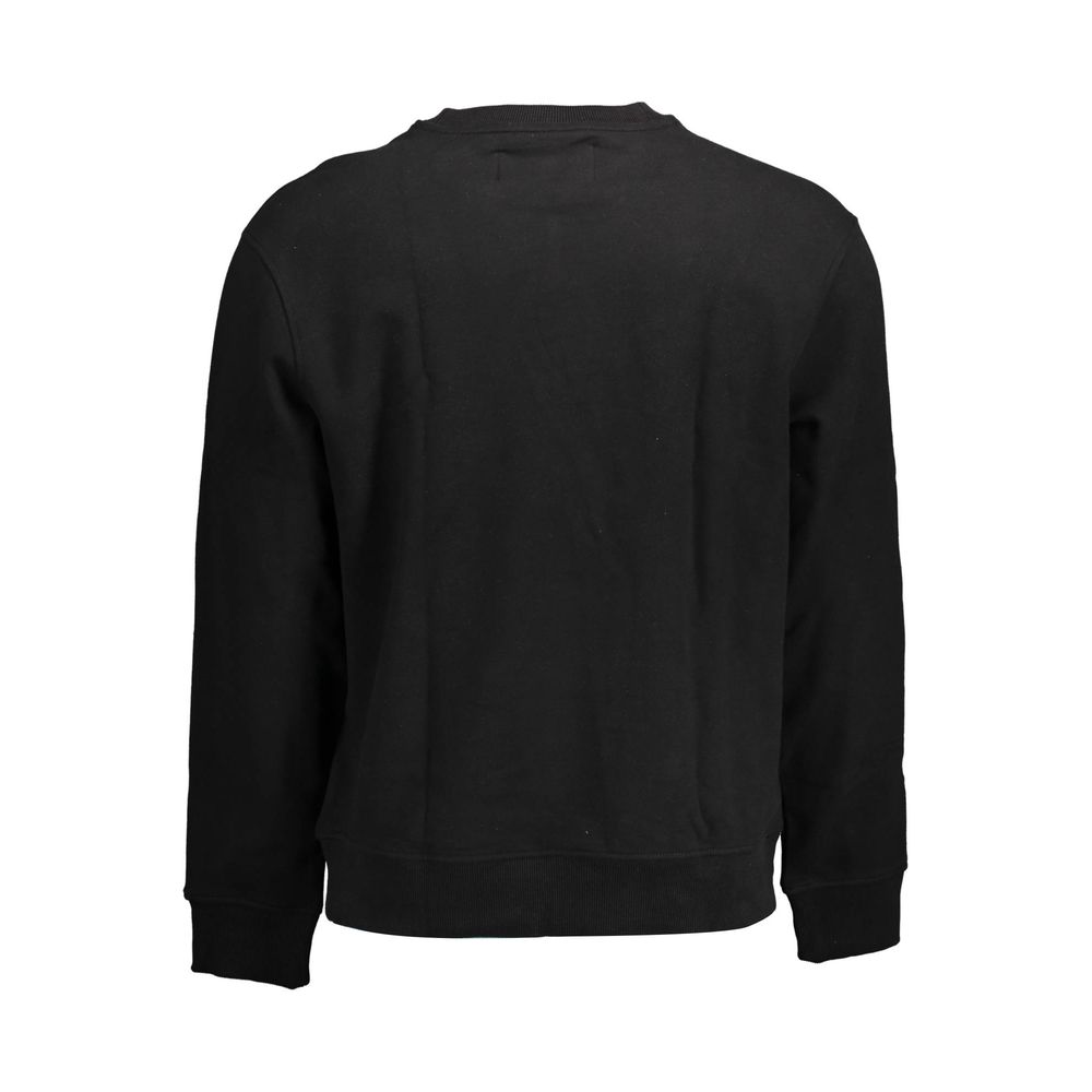 Sweatshirt Sweater by Calvin Klein for men in cotton black showcases a discreet silhouette, finished with a discreet and for a discreet look.