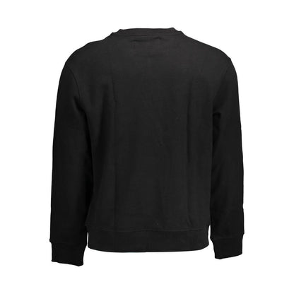 Sweatshirt Sweater by Calvin Klein for men in cotton black showcases a discreet silhouette, finished with a discreet and for a discreet look.