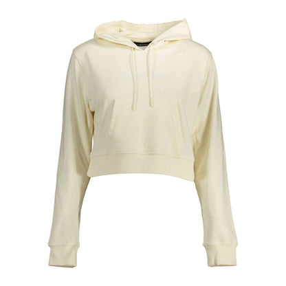Hooded Sweatshirt Sweater by Calvin Klein for women in cotton white showcases a sumptuous silhouette, artfully finished with a sumptuous hooded neckline and for a sophisticated, sumptuous look.