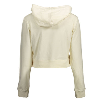 Hooded Sweatshirt Sweater by Calvin Klein for women in cotton white showcases a sumptuous silhouette, artfully finished with a sumptuous and for a sophisticated, sumptuous look.