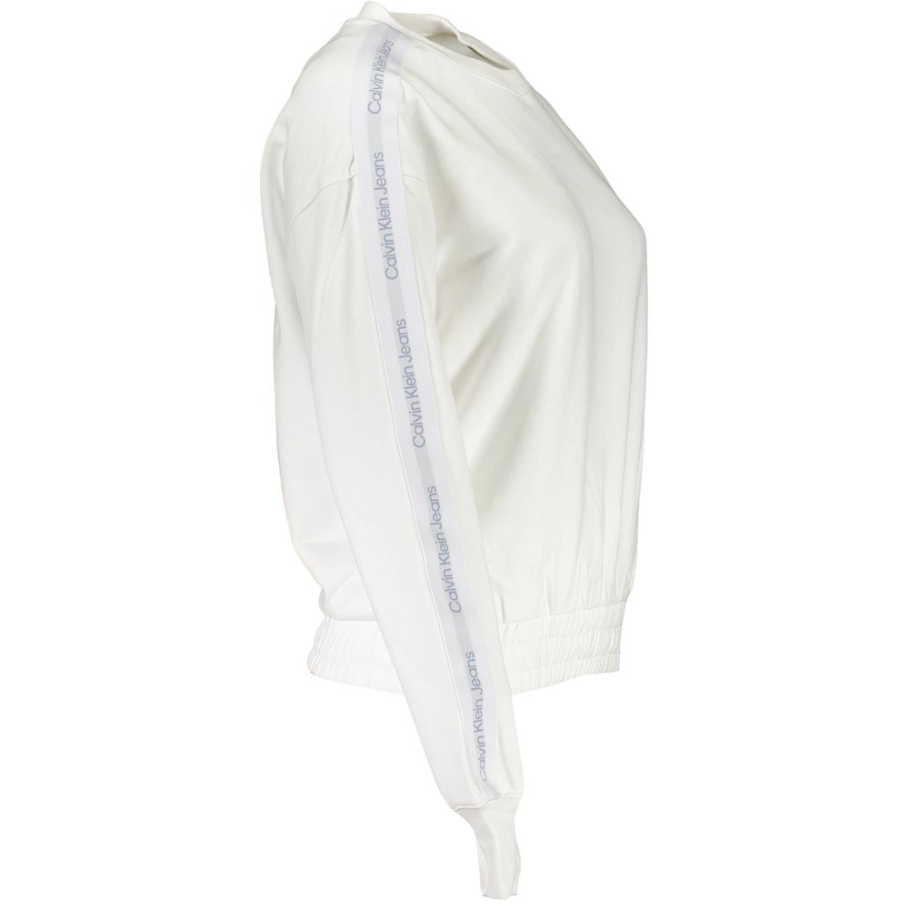 Sweatshirt Sweater by Calvin Klein for women in cotton white showcases an masterful silhouette, artfully detailed with a masterful and for a sophisticated, premium finish.