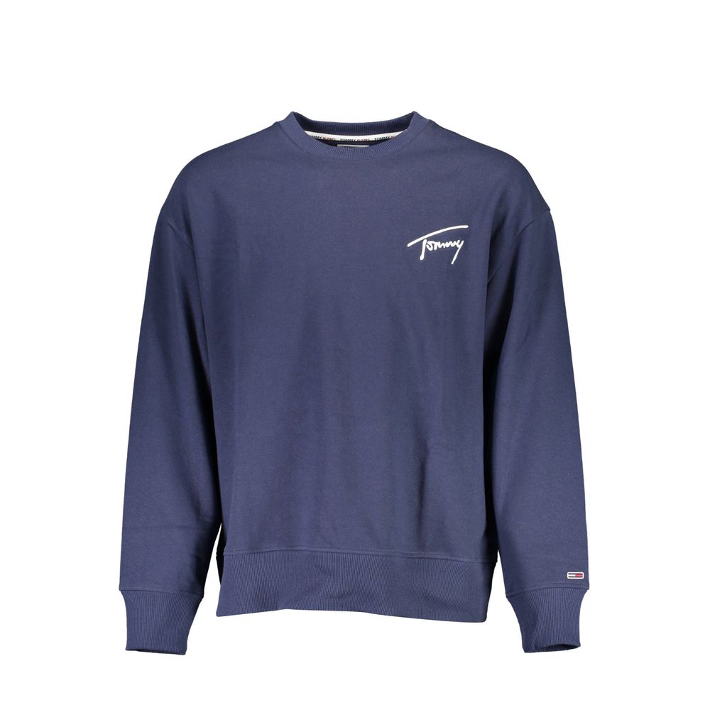 Tommy Hilfiger Men's Round Neck Cotton Polyester Sweatshirt Sweater - Blue