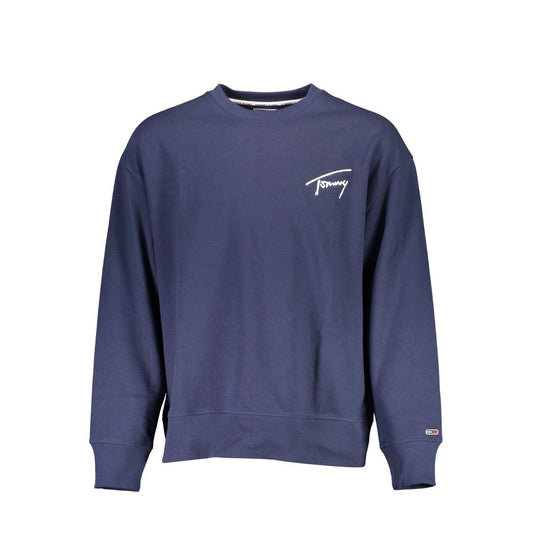 Tommy Hilfiger Men's Round Neck Cotton Polyester Sweatshirt Sweater - Blue