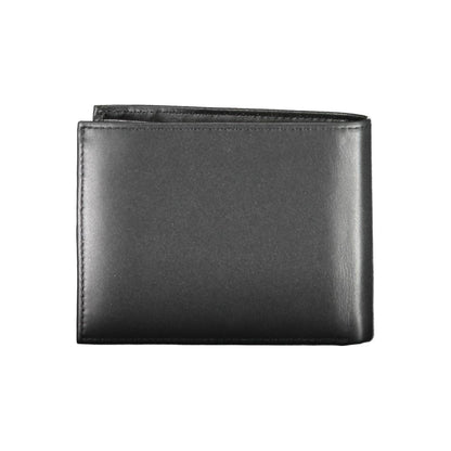 Cardholder Wallet by Calvin Klein for men in leather black presents a architectural silhouette from the Leather Cardholder Wallet collection, showcasing architectural card-organization rfid-protection coin-purse for a architectural finish.