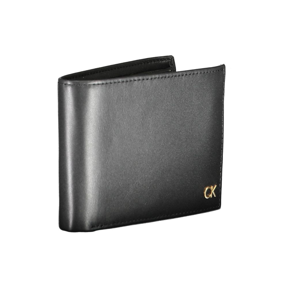 Cardholder Wallet by Calvin Klein for men in leather black features a streamlined silhouette, showcasing the streamlined Leather Cardholder Wallet design with sophisticated card-organization rfid-protection coin-purse for a premium look.