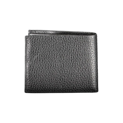 Cardholder Wallet by Calvin Klein for men in leather black presents a streamlined silhouette, showcasing the sophisticated design of the Leather Cardholder Wallet collection with functional card-organization rfid-protection.