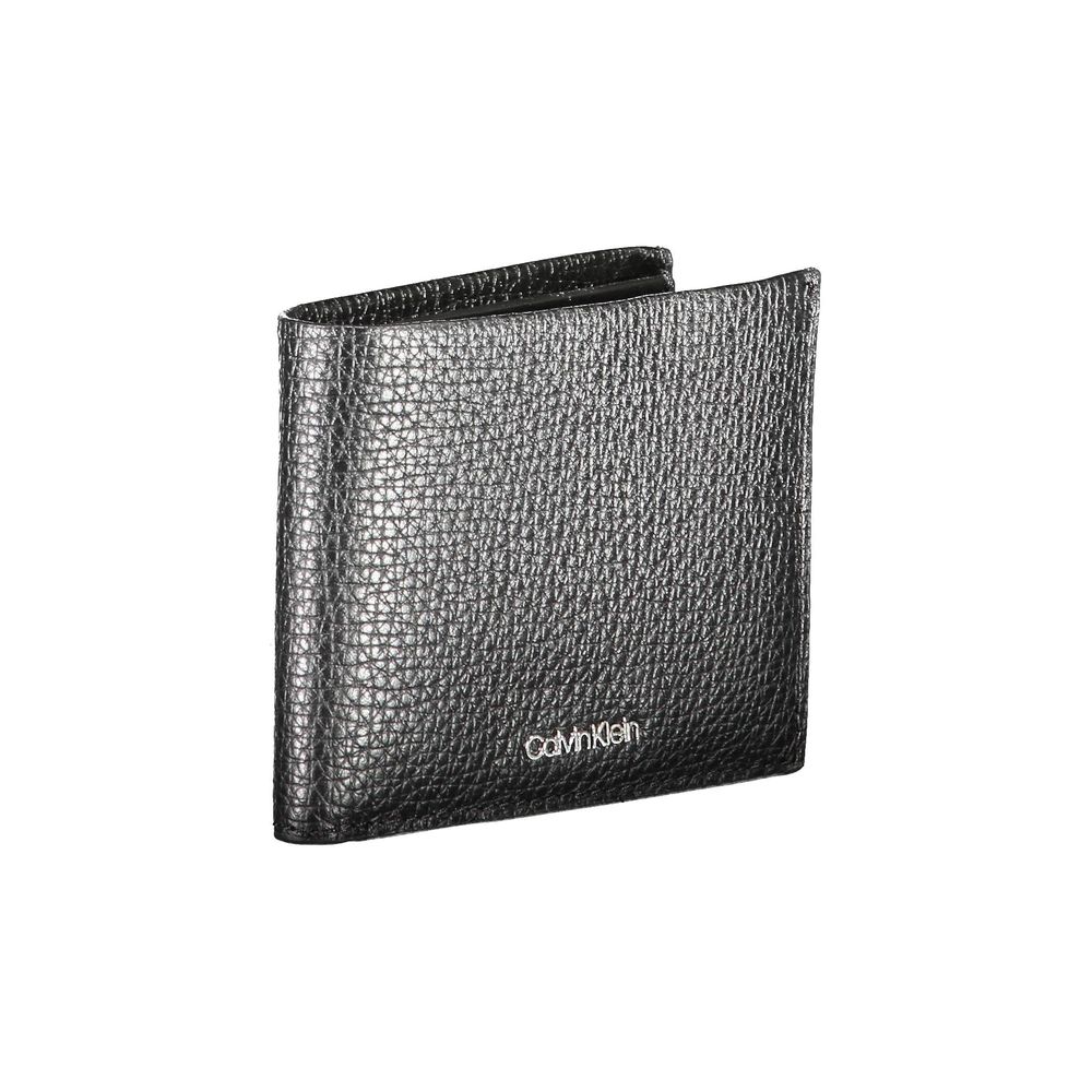 Cardholder Wallet by Calvin Klein for men in leather black showcases a refined silhouette, artfully detailed with the signature style of the Leather Cardholder Wallet and functional card-organization rfid-protection.