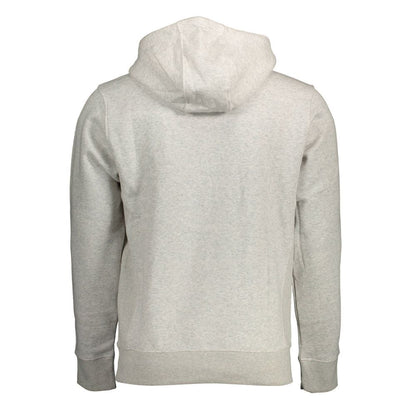 Tommy Hilfiger Men's Cotton Polyester Hooded Sweatshirt Sweater - Gray