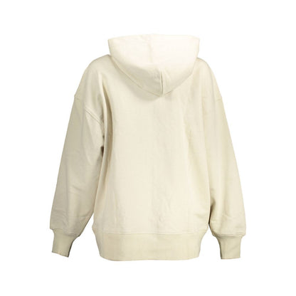 Hooded Sweatshirt Sweater by Calvin Klein for women in cotton beige showcases a sumptuous silhouette, artfully finished with a sumptuous and for a sophisticated, sumptuous look.