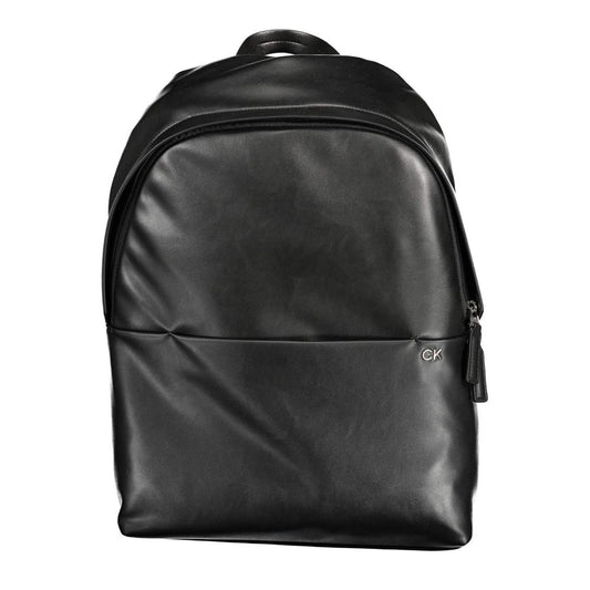 Backpack by Calvin Klein for men in polyester black features a architectural Polyester Backpack design with a secure zipper, ample external-pockets, internal-pockets & laptop-compartment, and versatile backpack-strap, adjustable-strap & handle for a architectural finish.
