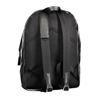Backpack by Calvin Klein for men in polyester black features an stately silhouette from the Polyester Backpack range, with a secure zipper, ample external-pockets, internal-pockets & laptop-compartment, and versatile backpack-strap, adjustable-strap & handle.