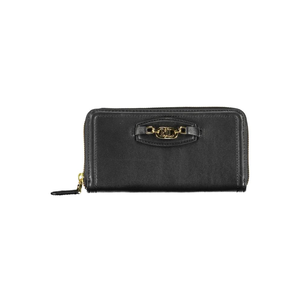 Wallet by Ralph Lauren for women in polyethylene black showcases a discerning silhouette, artfully capturing the essence of Polyethylene Wallet with its functional coin-purse.