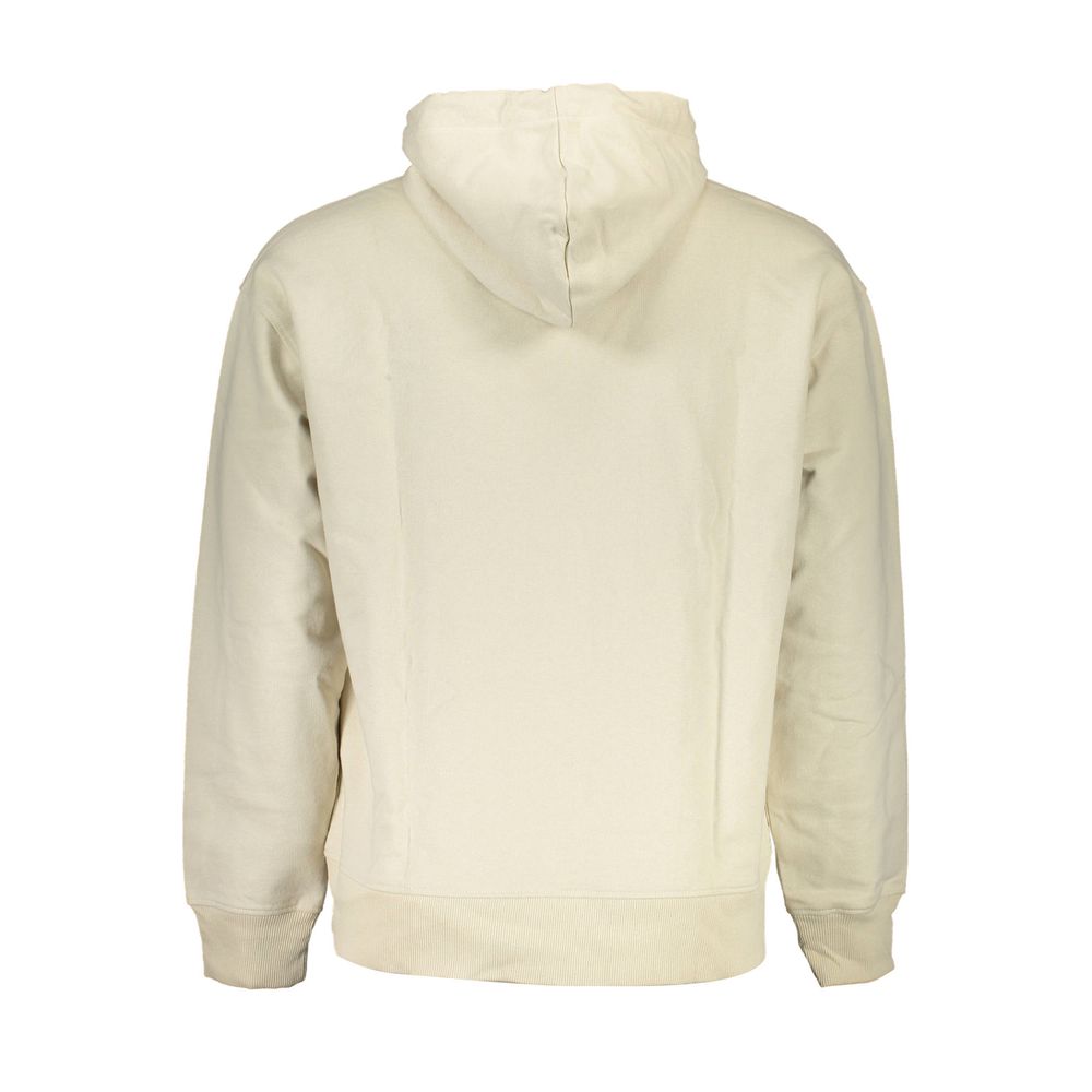 Hooded Sweatshirt Sweater by Calvin Klein for men in cotton beige features an polished silhouette, showcasing refined and a sophisticated for a truly polished finish.