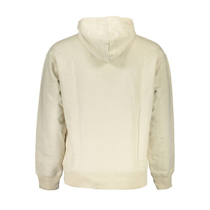 Hooded Sweatshirt Sweater by Calvin Klein for men in cotton beige features an polished silhouette, showcasing refined and a sophisticated for a truly polished finish.
