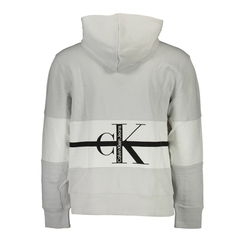 Hooded Sweatshirt Sweater by Calvin Klein for men in cotton gray showcases an masterful silhouette, artfully detailed with a masterful hooded neckline and for a sophisticated, premium finish.