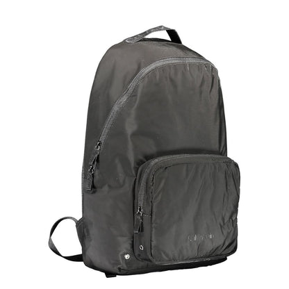 Backpack by Calvin Klein for men in polyester black features an stately silhouette from the Polyester Backpack range, with a secure zipper, ample external-pockets, internal-pockets & laptop-compartment, and versatile backpack-strap, adjustable-strap & handle.