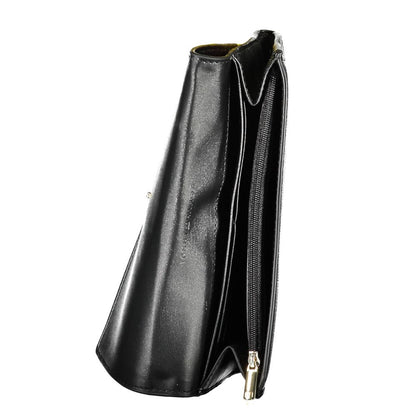 Wallet by Tommy Hilfiger for women in polyethylene black features a streamlined silhouette, showcasing the streamlined Polyethylene Wallet design with sophisticated coin-purse for a premium look.