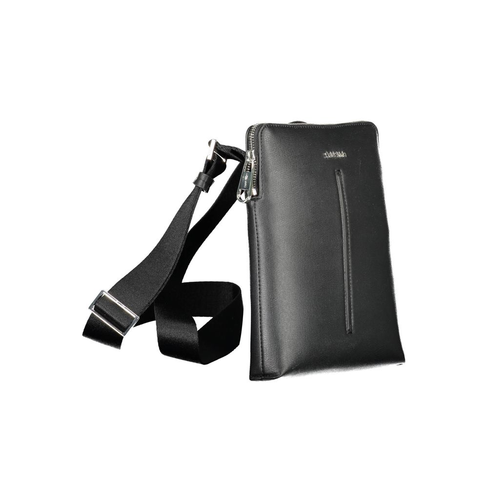 Shoulder Bag by Calvin Klein for men in polyester black features a effortless chic silhouette with a secure zipper, ample , and versatile shoulder-strap & adjustable-strap for a effortless chic finish.