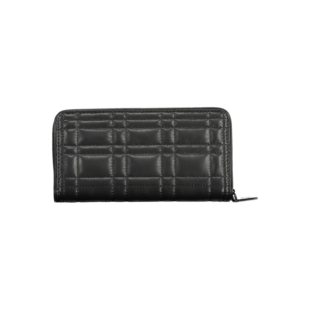 Wallet by Calvin Klein for women in polyester black features a streamlined silhouette, showcasing the streamlined Polyester Wallet design with sophisticated rfid-protection coin-purse for a premium look.
