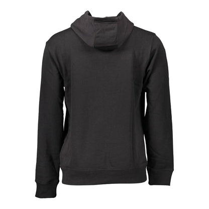 Tommy Hilfiger Men's Cotton Hooded Sweatshirt - Black White